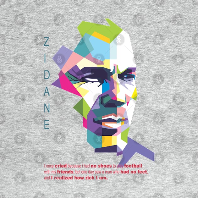 Zidan Quote in WPAP by Alkahfsmart